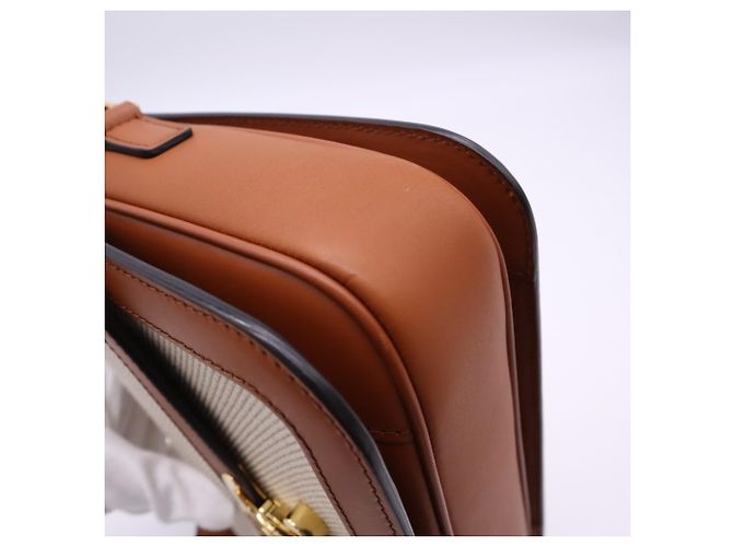 Céline Celine Classic Triomphe Medium Schultertasche Braun Beige - Ansicht 10
