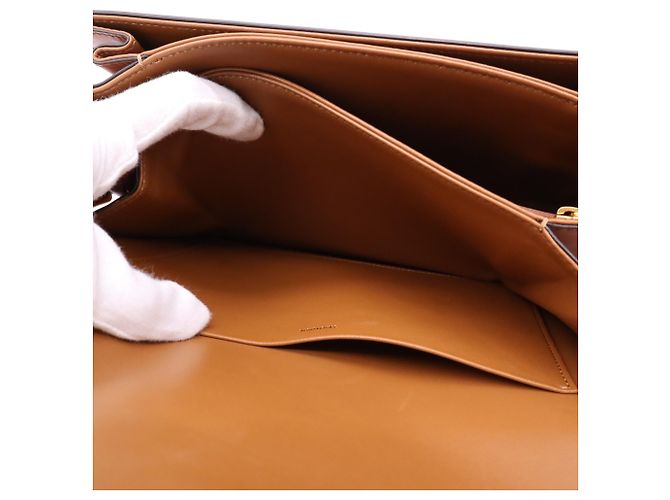 Céline Celine Classic Triomphe Medium Schultertasche Braun Beige - Ansicht 16