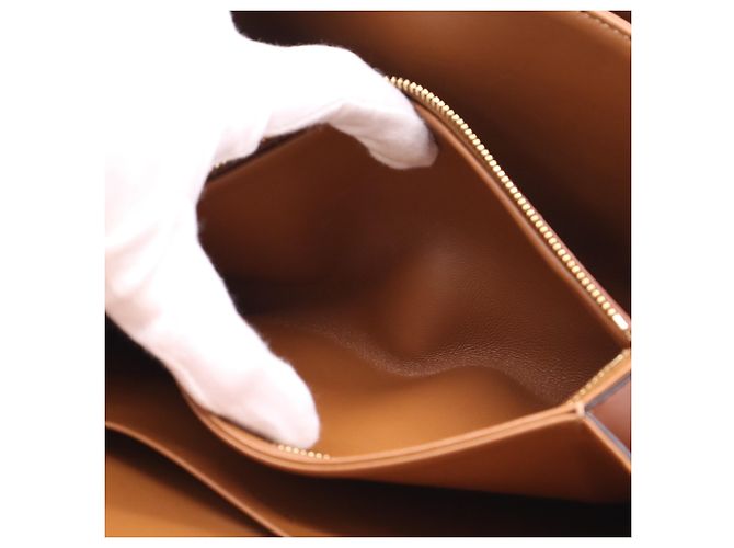 Céline Celine Classic Triomphe Medium Schultertasche Braun Beige - Ansicht 21