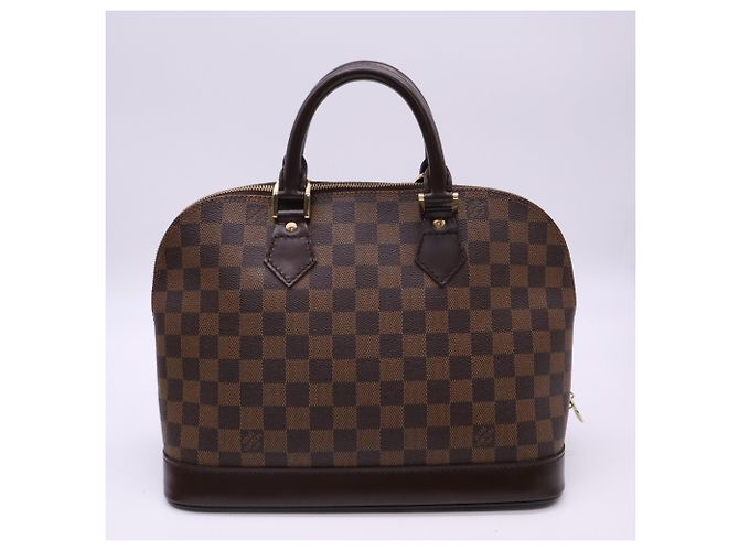 Borsa Louis Vuitton Damier Alma PM Marrone Beige - vista 2