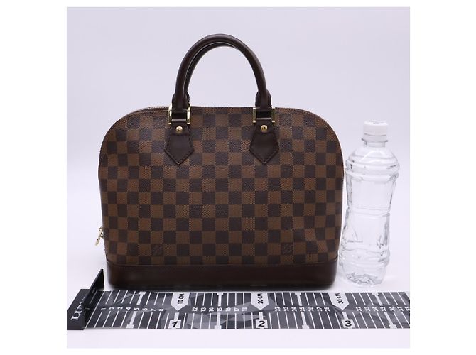 Borsa Louis Vuitton Damier Alma PM Marrone Beige - vista 3