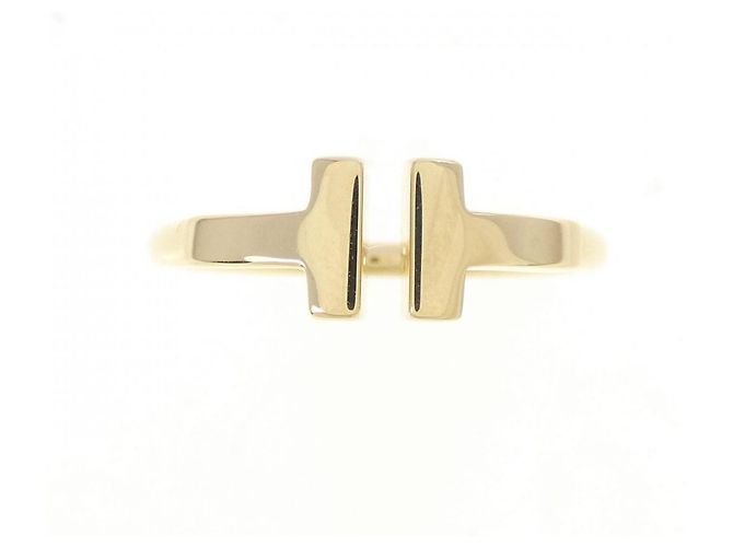 Autre Marque Anello Tiffany T Wire in oro giallo 18K - vista 2