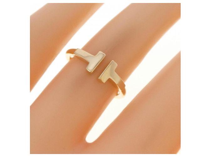 Autre Marque Anello Tiffany T Wire in oro giallo 18K - vista 5