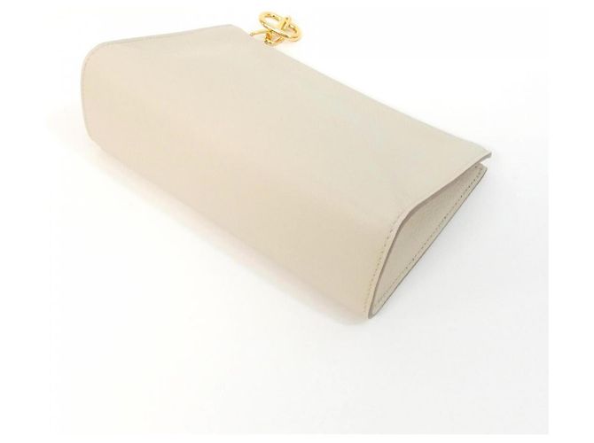 Hermès Borsa pochette Hermes Zip Ango Chaine d'Ancre PM Bianco - vista 2