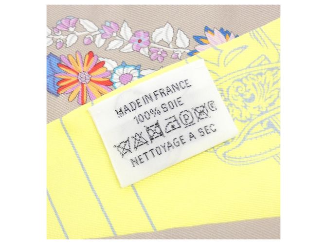 Hermès Twilly Hermes Brides de Gala en Fleurs Giallo - vista 4