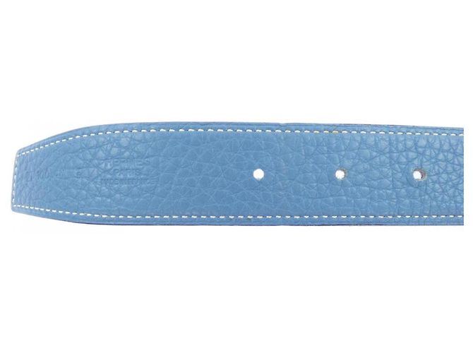 Hermès Hermes 32mm Reversible Belt Black Blue - view 4