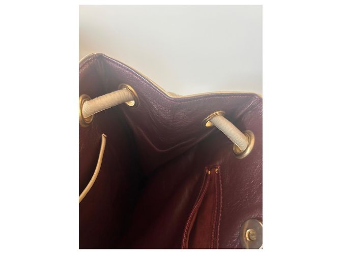 Borsa Tote Chanel in Pelle Ecru Bianco - vista 14