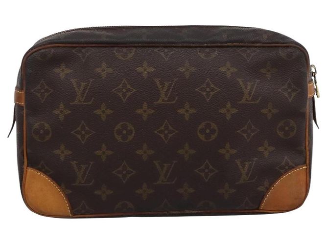 Borsa a Clutch LOUIS VUITTON Monogram Compiegne 28 M51845 LV Auth BA15723 Monogramma - vista 3