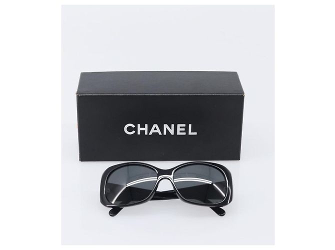 CHANEL Sonnenbrille Kunststoff Black CC Auth BA15678V Schwarz - Ansicht 16