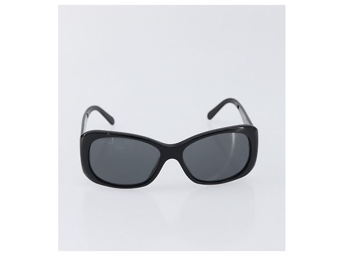 CHANEL Sonnenbrille Kunststoff Black CC Auth BA15678V Schwarz - Ansicht 2