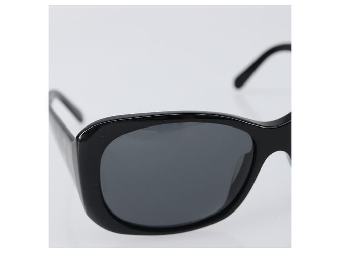 CHANEL Sonnenbrille Kunststoff Black CC Auth BA15678V Schwarz - Ansicht 6