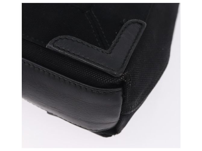 Borsa a mano BALENCIAGA Navy Cabas XS Canvas Black Silver 390346 Auth 201237A Nero Argento - vista 14