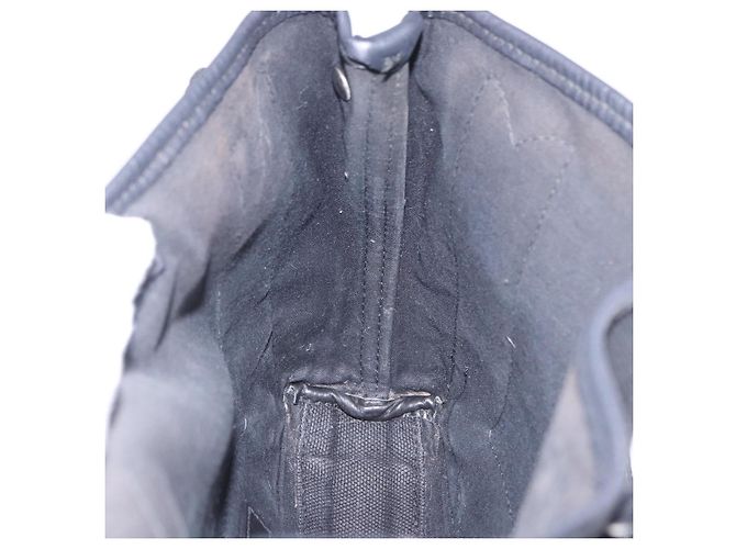Borsa a mano BALENCIAGA Navy Cabas XS Canvas Black Silver 390346 Auth 201237A Nero Argento - vista 20
