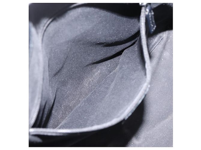 Borsa GUCCI GG Canvas Nero Argento 113017 Auth 203778 - vista 20