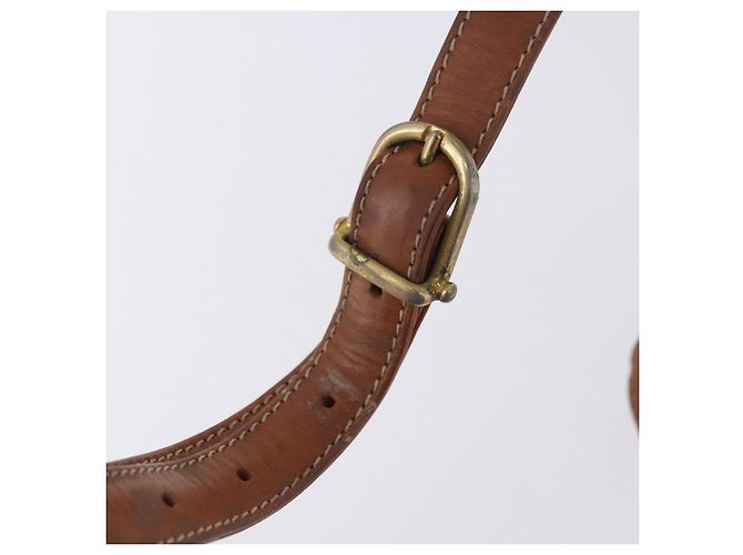 16 Céline Borsa a tracolla CELINE Macadam Canvas PVC Leather Brown Gold Auth 200927 Marrone D'oro - vista 12