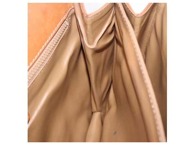 16 Céline Borsa a tracolla CELINE Macadam Canvas PVC Leather Brown Gold Auth 200927 Marrone D'oro - vista 27
