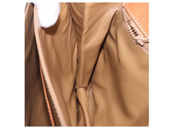 16 Céline Borsa a tracolla CELINE Macadam Canvas PVC Leather Brown Gold Auth 200927 Marrone D'oro - vista 28