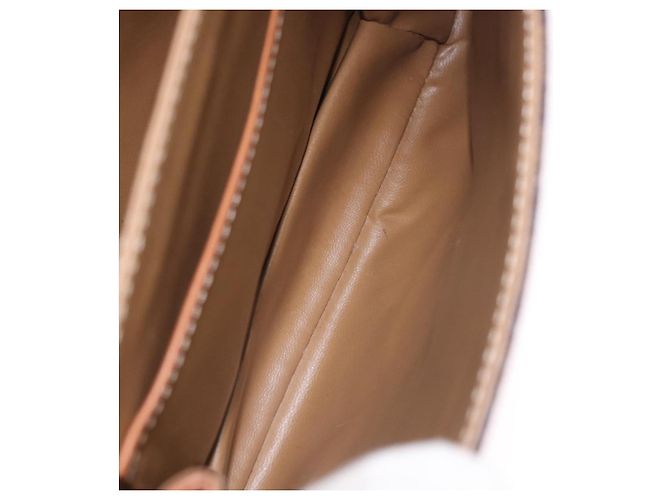 16 Céline Borsa a tracolla CELINE Macadam Canvas PVC Leather Brown Gold Auth 200927 Marrone D'oro - vista 29