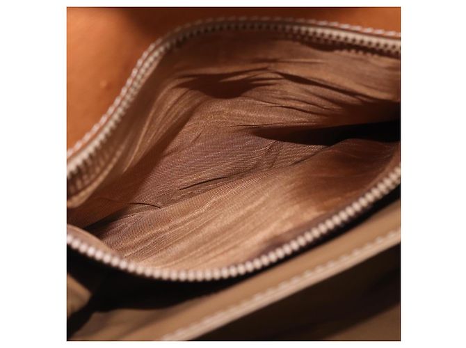 16 Céline Borsa a tracolla CELINE Macadam Canvas PVC Leather Brown Gold Auth 200927 Marrone D'oro - vista 33