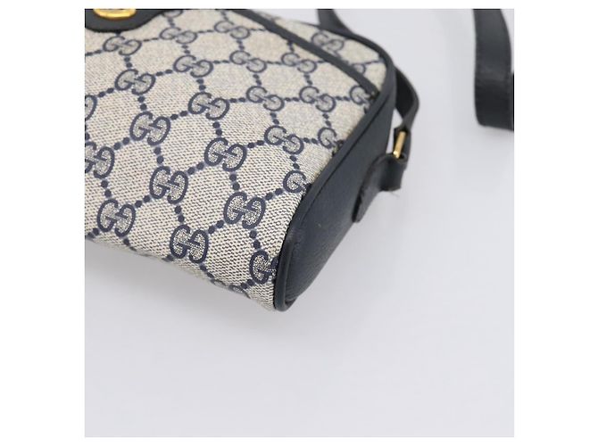 Borsa a tracolla GUCCI GG Supreme Sherry Line PVC Navy Gold 116 02 089 Auth 203358 Blu navy - vista 10