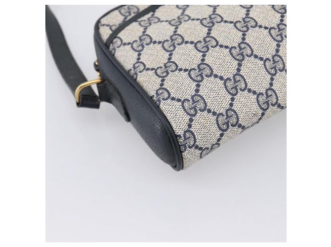 Borsa a tracolla GUCCI GG Supreme Sherry Line PVC Navy Gold 116 02 089 Auth 203358 Blu navy - vista 11