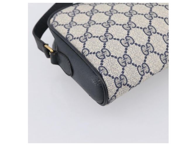 Borsa a tracolla GUCCI GG Supreme Sherry Line PVC Navy Gold 116 02 089 Auth 203358 Blu navy - vista 13