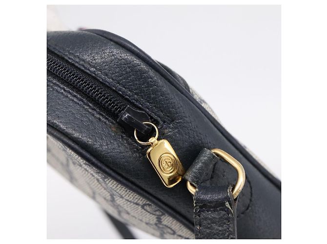 Borsa a tracolla GUCCI GG Supreme Sherry Line PVC Navy Gold 116 02 089 Auth 203358 Blu navy - vista 14