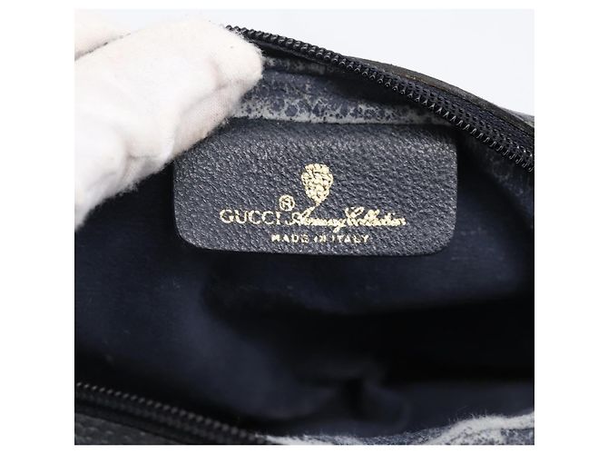 Borsa a tracolla GUCCI GG Supreme Sherry Line PVC Navy Gold 116 02 089 Auth 203358 Blu navy - vista 16