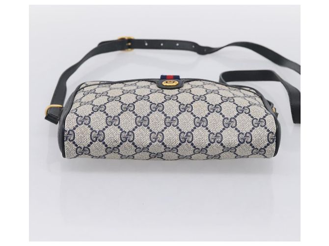 Borsa a tracolla GUCCI GG Supreme Sherry Line PVC Navy Gold 116 02 089 Auth 203358 Blu navy - vista 9