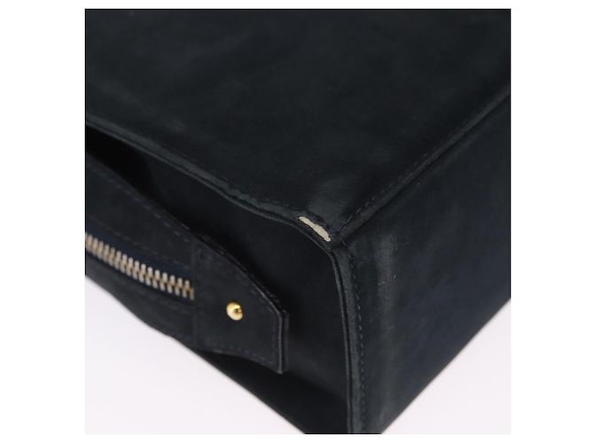 Borsa Salvatore Ferragamo Vala in camoscio 2way nera e oro autentica 202471 Nero D'oro - vista 15