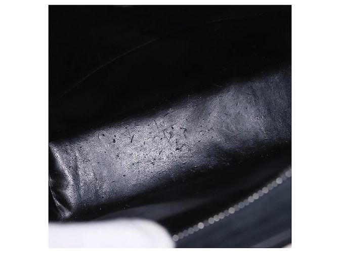 Borsa Salvatore Ferragamo Vala in camoscio 2way nera e oro autentica 202471 Nero D'oro - vista 19