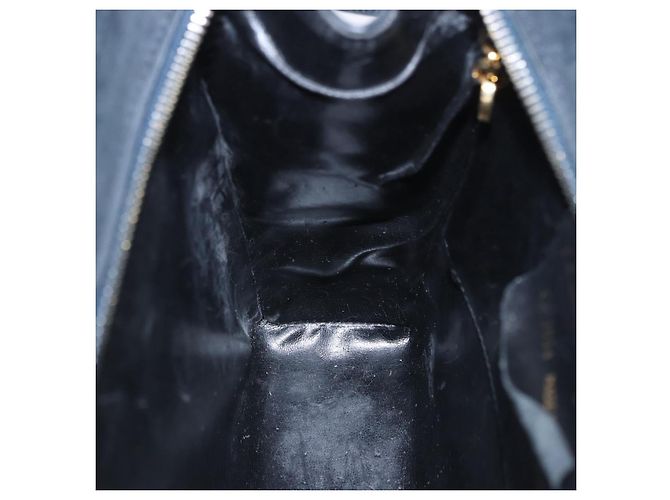 Borsa Salvatore Ferragamo Vala in camoscio 2way nera e oro autentica 202471 Nero D'oro - vista 21