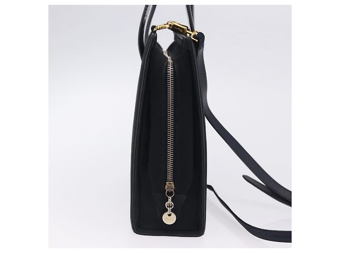 Borsa Salvatore Ferragamo Vala in camoscio 2way nera e oro autentica 202471 Nero D'oro - vista 5