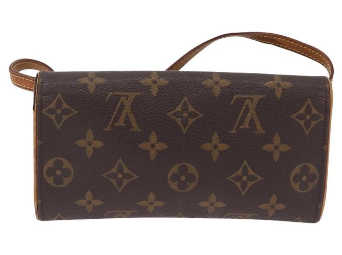 LOUIS VUITTON Monogram Pochette Twin PM Shoulder Bag M51854 LV Auth ti3996 Monogramma - vista 3