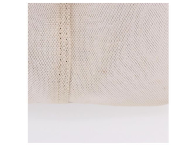 Borsa a mano BALENCIAGA Navy Cabas Canvas Ivory Silver 339933 Auth 202675A Argento Crudo - vista 5