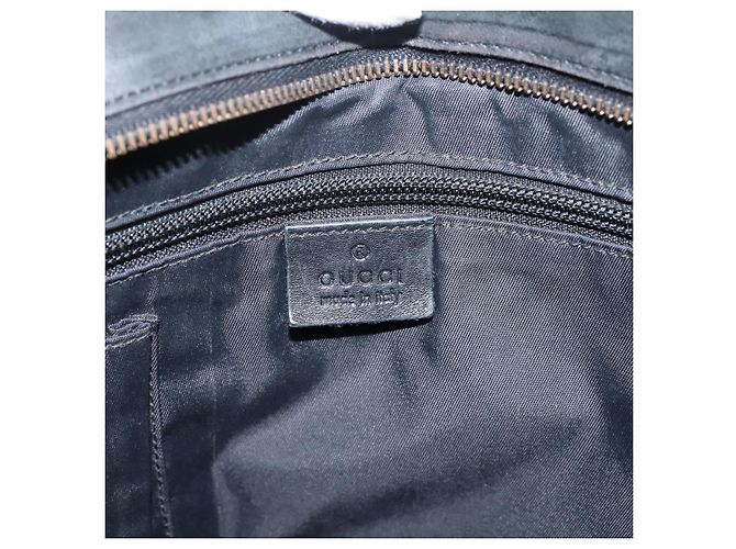Borsa a tracolla GUCCI GG Canvas Guccissima Canvas Black Silver 161822 Auth 200724 Nero Argento - vista 16