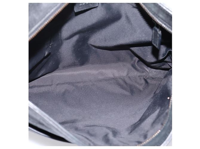 Borsa a tracolla GUCCI GG Canvas Guccissima Canvas Black Silver 161822 Auth 200724 Nero Argento - vista 17