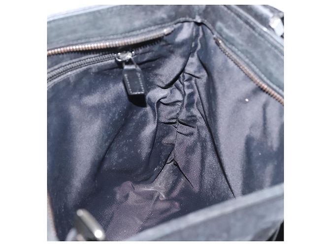 Borsa a tracolla GUCCI GG Canvas Guccissima Canvas Black Silver 161822 Auth 200724 Nero Argento - vista 18