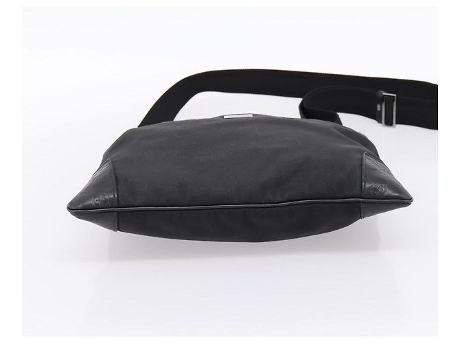 Borsa a tracolla GUCCI GG Canvas Guccissima Canvas Black Silver 161822 Auth 200724 Nero Argento - vista 9
