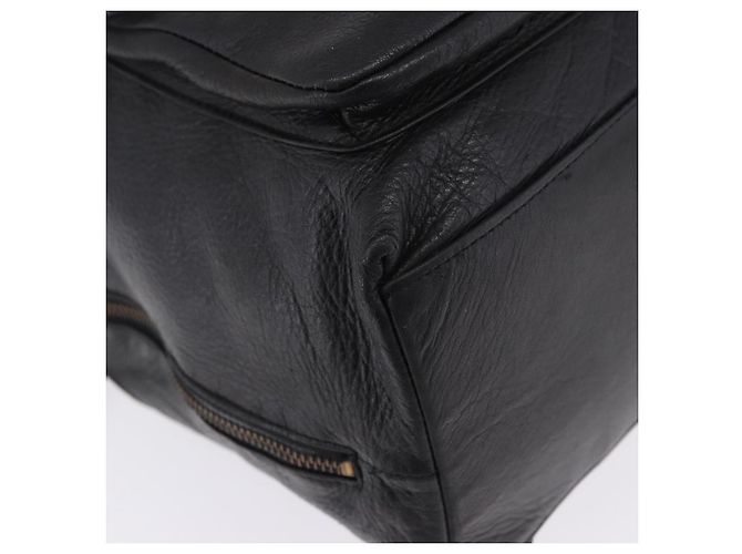 Zaino Gianni Versace in pelle nera e oro Auth BA15406 Nero - vista 10