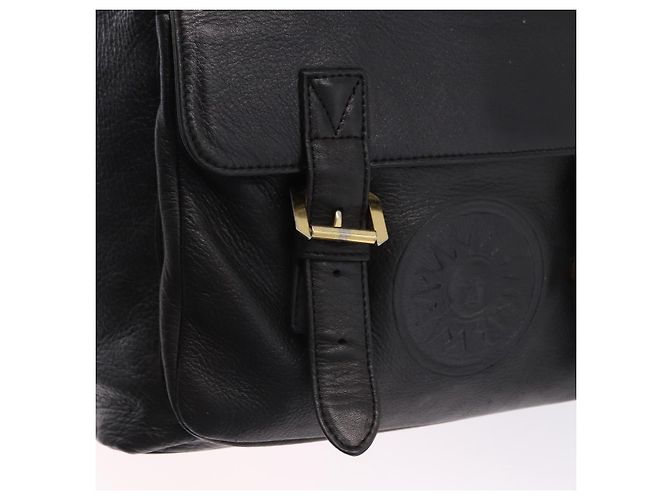 Zaino Gianni Versace in pelle nera e oro Auth BA15406 Nero - vista 15