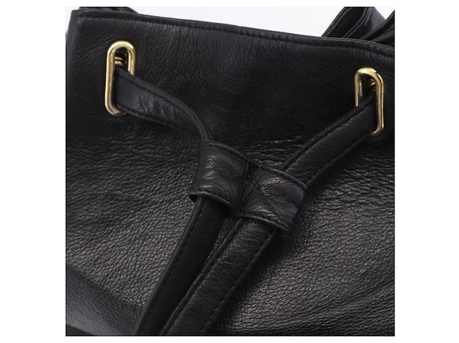 Zaino Gianni Versace in pelle nera e oro Auth BA15406 Nero - vista 17