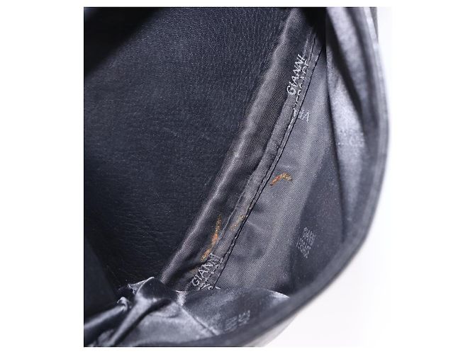 Zaino Gianni Versace in pelle nera e oro Auth BA15406 Nero - vista 25