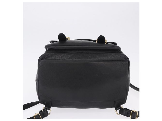Zaino Gianni Versace in pelle nera e oro Auth BA15406 Nero - vista 9