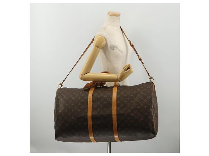 LOUIS VUITTON Monogram Keepall Bandouliere 60 Boston Bag M41412 LV Auth 198999V Monogramma - vista 25
