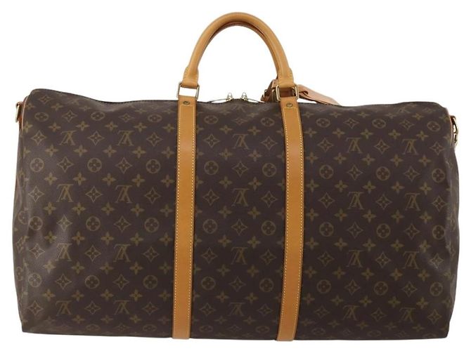 LOUIS VUITTON Monogram Keepall Bandouliere 60 Boston Bag M41412 LV Auth 198999V Monogramma - vista 3