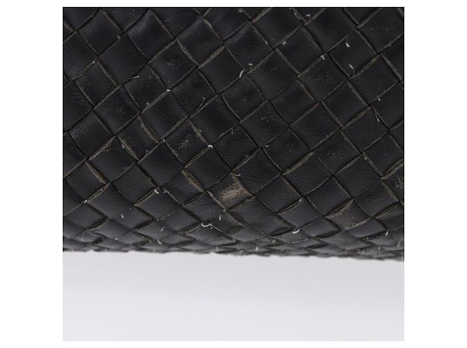 Borsa Cabas MM BOTTEGA VENETA INTRECCIATO in pelle nera 115664 Auth 200843A - vista 4