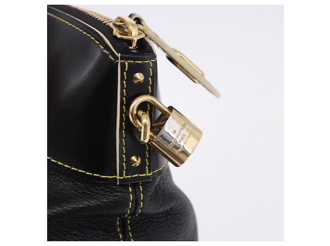 LOUIS VUITTON Suhari Lockit PM Hand Bag Leather Black M91888 LV Auth bs36825V Negro - vista 14