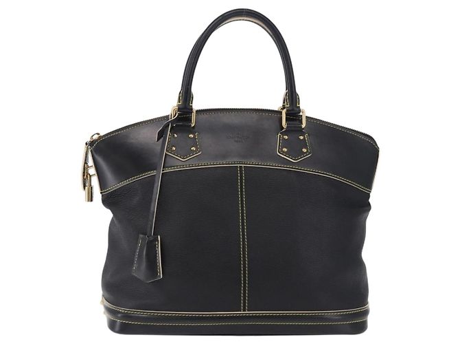 LOUIS VUITTON Suhari Lockit PM Hand Bag Leather Black M91888 LV Auth bs36825V Negro - vista 2