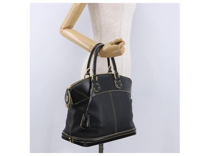 LOUIS VUITTON Suhari Lockit PM Hand Bag Leather Black M91888 LV Auth bs36825V Negro - vista 25